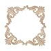 Mocturnity Listelli d'angolo intagliato Onlay Applique, non verniciati, mobili, 4 pezzi, 12 x 12 cm immagine