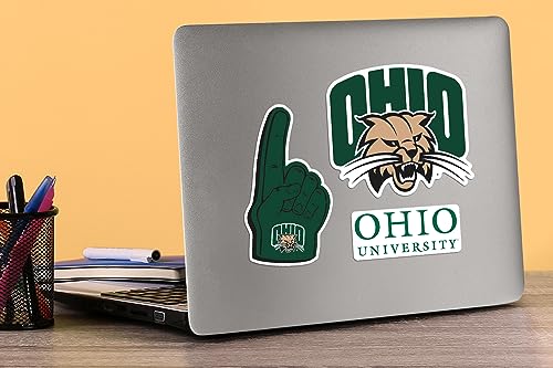 Image of Ohio University 9ct Vinyl Large Deluxe Stickers Variety Pack - Laptop, Water Bottle, Scrapbooking, Tablet, Skateboard, Indoor /Outdoor - Set of 9