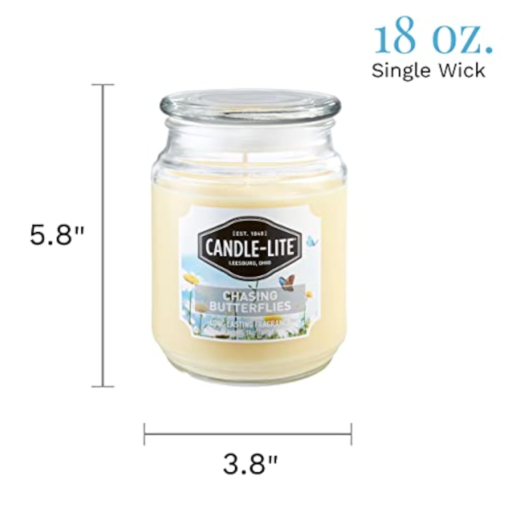 Everyday Chasing Butterflies Scented Candle, Aromatherapy