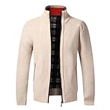 * Caractéristiques:Cardigan manche longue homme automne hiver. conception de col montant, facile à enfiler et à enlever, met en évidence le cou dur de l'homme. Fermeture à glissière, poches sur les côtés, coupe ajustée, manches longues, poignets côtelés et ourlet pour vous rendre plus chaud et plus mince, confort maximal et facilité d'entretien, bon travail, pas facile à déformer, meilleure protection contre le vent et chaud.
