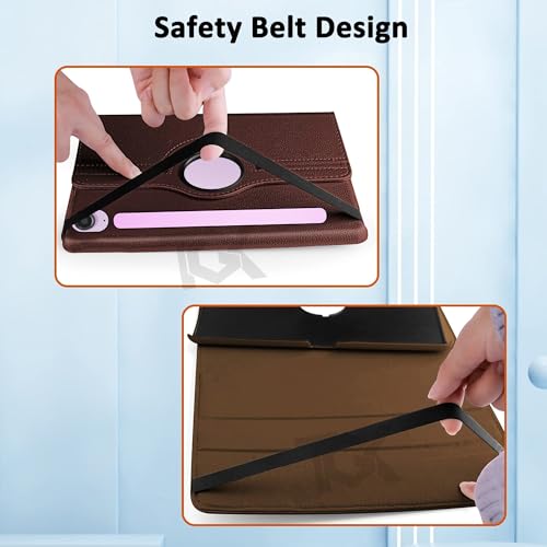 Image of TGK Rotating Cover for Samsung Galaxy Tab S10 FE 10.9 inch 2025 / Galaxy Tab S9 FE 10.9 inch / S9 11 Inch 2023 (Brown)
