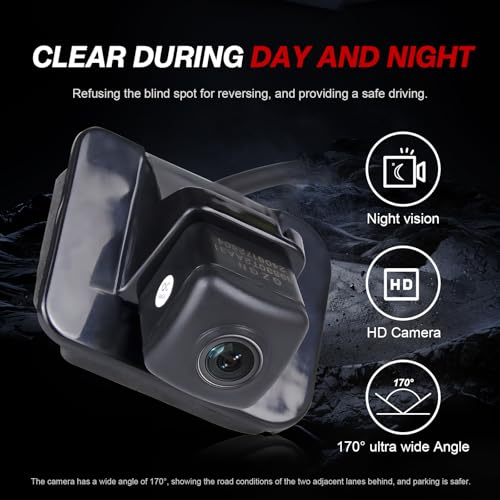 Image of 39530-T2A-A31 Backup Camera Rear View Back Up Assist Camera Compatible with 2014 2015 Honda Accord Sedan EX-L, 2016 2017 Accord Sedan Replace 39530-T2A-A21,39530-T2A-U110-M2