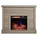 duraflame® Shiplap Wall Mantel Electric Fireplace, Barstow Acacia