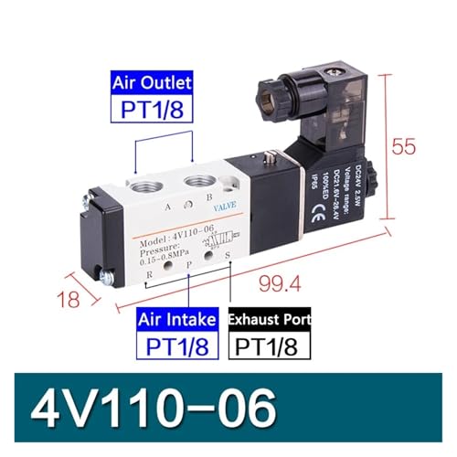 Électrovanne pneumatique 4V110-06 pour stopper les pertes d'air comprimé - 3