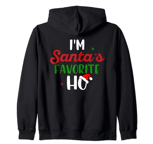 I'm Santa's Ho Funny Christmas Humor Travieso Sudadera con Capucha
