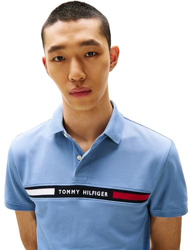 Image of Tommy Hilfiger Men's Short Sleeve Casual Polo Shirts in Regular Fit with Chest Logo Designs