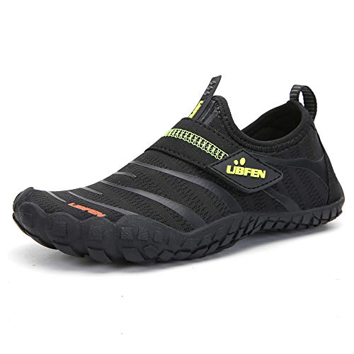 Image of UBFEN Water Shoes for Kids Boys Girls Aqua Socks Barefoot Beach Sports Swim Pool Quick Dry Lightweight Toddler Little Big Kid | Lightweight, Barefoot-style, Perfect for Water parks, Beach, Pool, Kayak, Creek Hiking, Camping, Toddler, Little Kid, Big Kid