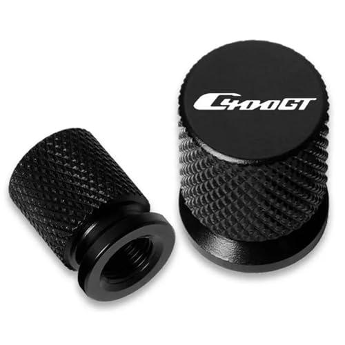 Capuchon de valve de pneu pour BMW C400GT 2019-2023 en aluminium noir x2