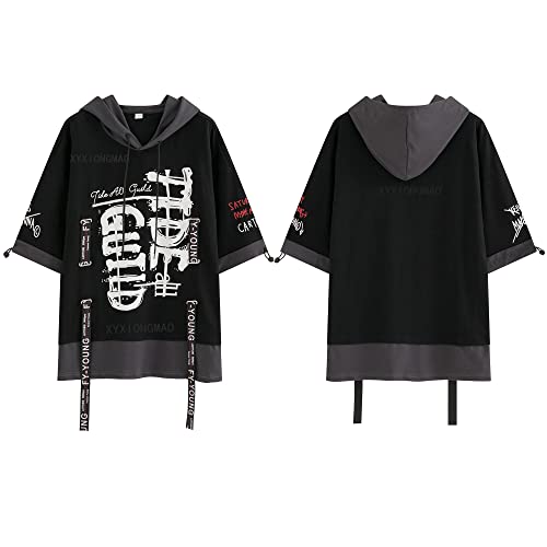 Unisex Streetwear Tees Shirts for Men Workwear Casual Short-Sleeved T-Shirt