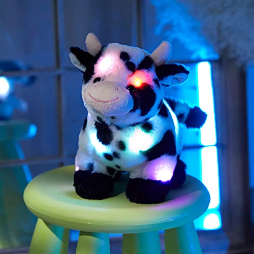 Specialyou 12" Musical Cow Stuffed Animals Cute Led Farm Dairy Cattle Singing Adorable Toy Gift For Baby Kids Toddlers Girlfriend #TOP1