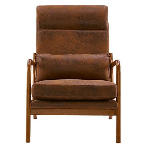 Sillón Clásico Moderno con Cojín Café miniatura 4