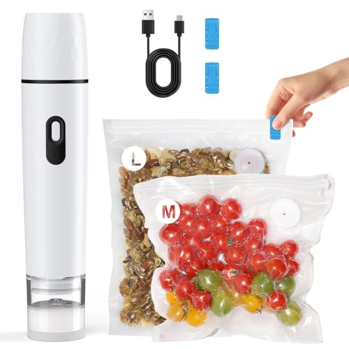 TURNRISE Compact Vacuum Sealer for Food: Visible Water Tank Handheld