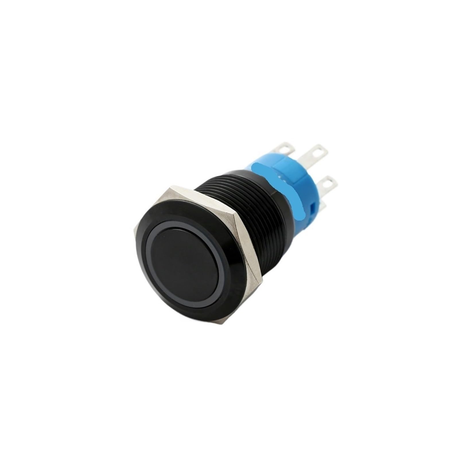 Interrupteur à bouton-poussoir 19 mm avec LED RGB pour tableau 24V