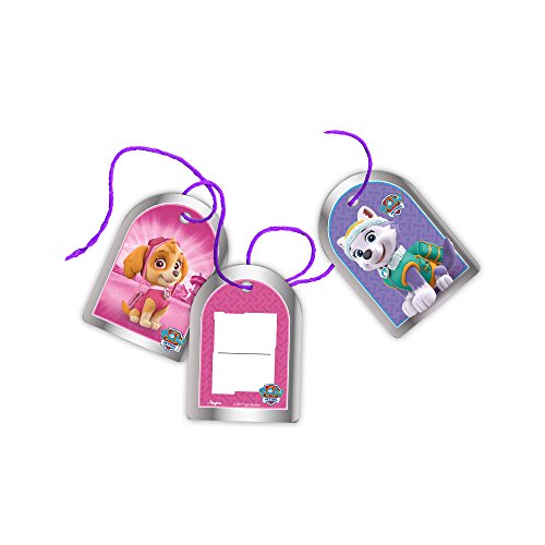 Regina Tag Com Cordão R519 Patrulha Canina Rosa, 8 Unidades