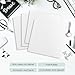 Frametory, Pack of 20 Heavy Duty Chipboard sheets, 12x12 inch White Bookboards, 80PT(0.08