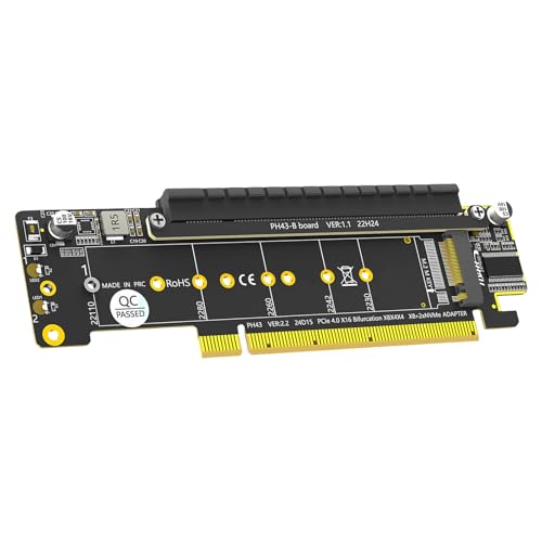 Tarjeta dividida PCIExpress X16 ideal para organizar vídeos en su configuración NVMe de estudio