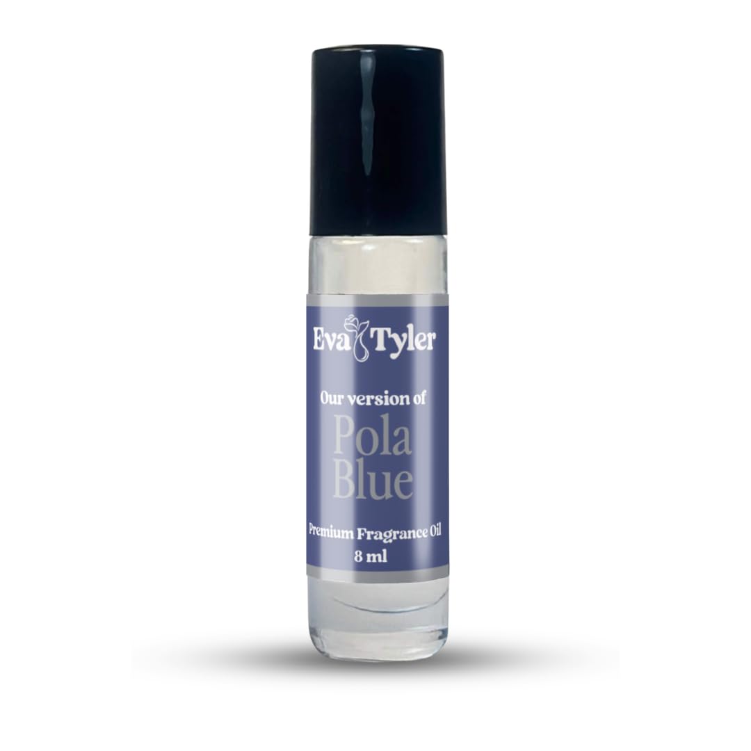 Pola Blue Premium Cologne Roll on USA made Long-lasting Mens Roll on 8ml
