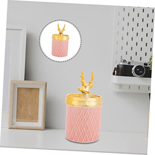 Abaodam 2 Peças Potes De Armazenamento De Caixa De Joias Com Tampas Decoração De Biscoitos Decoração