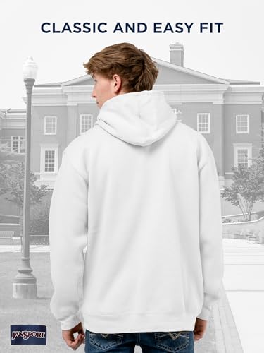 Image of JanSport NCAA Officially Licensed Rival Hoodie, Long Sleeve Unisex Sweatshirt, Cotton-Polyester Blend, Double-Layered Hood