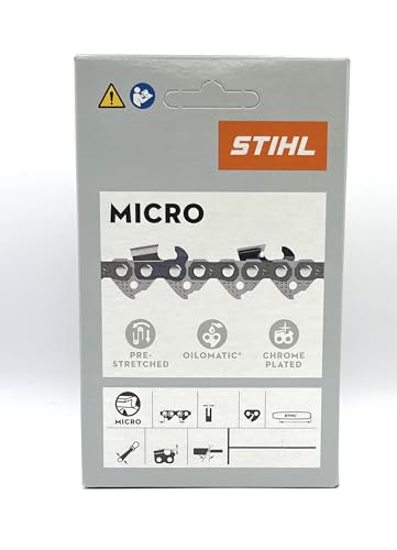 STIHL 61PMMC3-44 Oilomatic Picco Micro Mini Comfort 12-Inch Saw Chain, 3/8-Inch Pitch, .043-Inch Gauge, 44 Drive Lengths (packaging may vary)