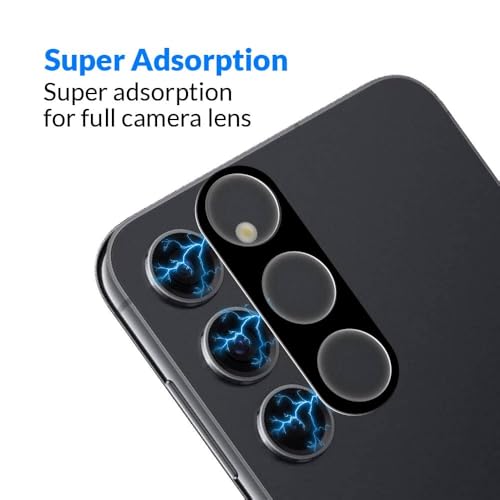 Image of DD SON Back Camera Lens Protector Tempered Glass For Samsung Galaxy S24 FE 5G Case Friendly with Edge to Edge Coverage and Easy Installation Kit, Pack of 1