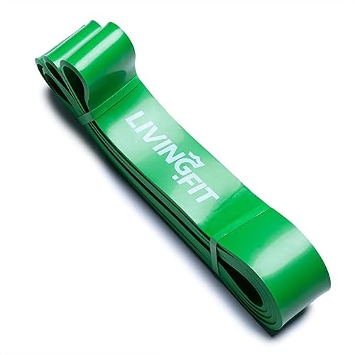 Living.fit Stretching Resistance Band, 5 To 150 Lb Weight Resistance Weight Resistance - Extra Strength, Mobility, Stretching, Powerlifting Bands, Pull Up Assist, Therapy Band, Pull Up Band (Set Of 4) #TOP6