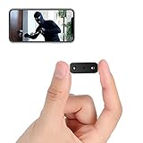 WiFi Spy Camera Mini Hidden Camera, Spy Cam with Audio Small Nanny Cam Security Cameras, Night Vision Motion Alerts Video Recorder with Live Feed Phone APP