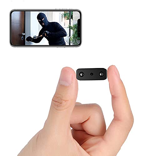 WiFi Spy Camera Mini Hidden Camera, Spy Cam with Audio Small Nanny Cam