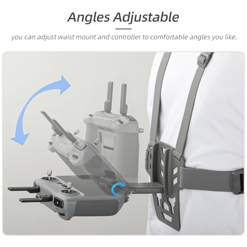 For DJI RC 2/1 Remote Controller Chest Strap Support Mount, Mini 5 Pro/Mini 4 Pro/Mavic 4 3 Pro/Air 3s Drone Accessories Remote Control Bracket, Free Hands Waist Support Mount (For RC/RC2) by Sinyutia - Image 3