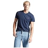 camiseta levis azul Adecuada para el día a día Levi\'s Ss Original Housemark Tee Camiseta Hombre Cotton + Patch Dress Blues (Azul) L