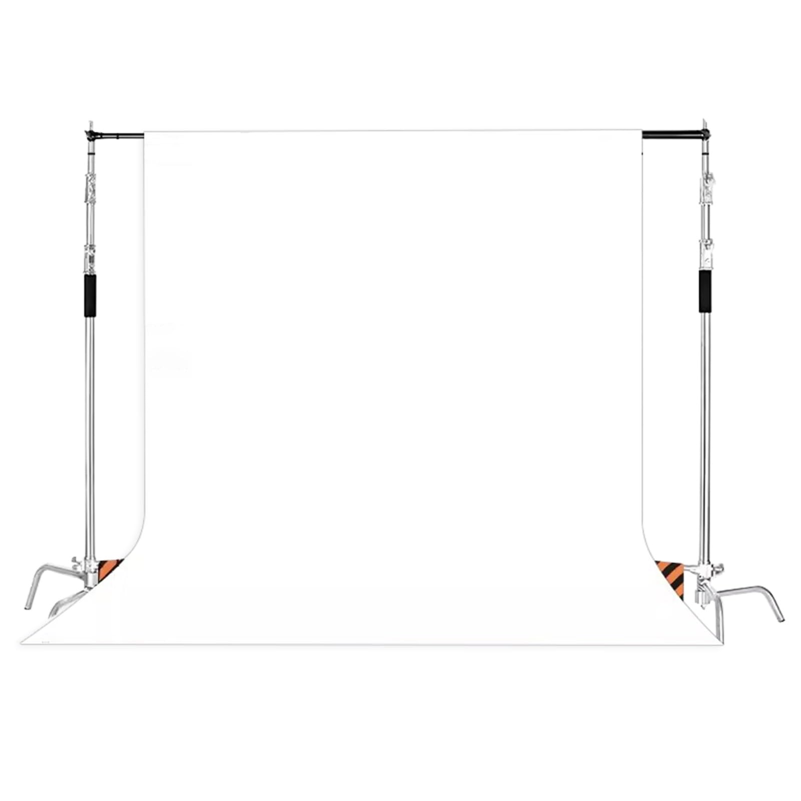 Toile de fond pliable télescopique en acier inoxydable pour des séances photo stables