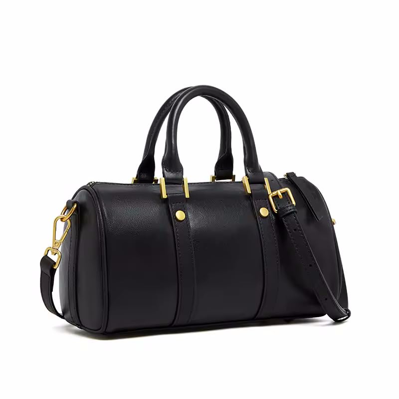 Sac à main pour femme avec fermeture éclair anti-perte en cuir