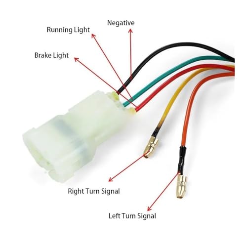 Feu stop rouge clignotant pour CBR 650F avec signalisation LED haute intensité