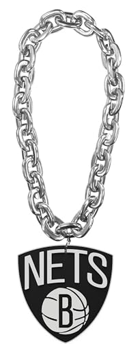 aminco Brooklyn Nets Fan Chain, Silver