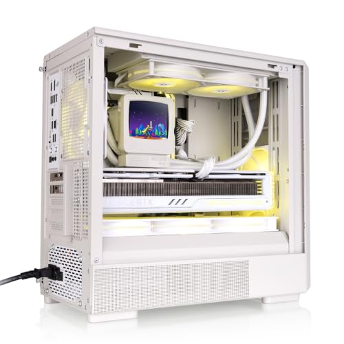 Image of Thermaltake Retro 260; Micro Chassis; 2x120mm PWM Fans Included; mATX /mITX Support; 280mm Rad Support; 370mm GPU Clearance; 165mm Air Cooler Clearance; GPU Support Brace; Grey /Beige; CA-11P-00SQWN-00