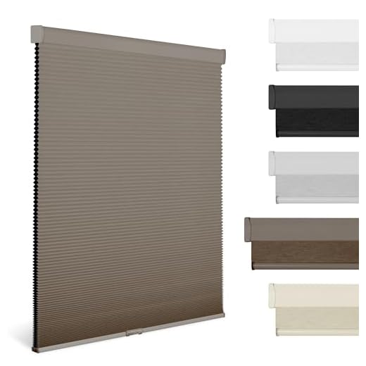 BERISSA Cordless Cellular Shades Honeycomb Blinds, Light Filtering Thermal Insulated, Free-Stop Cell Blinds, Custom Size, Honeycomb Shade for Window, Bedroom, Office, White, Custom Size