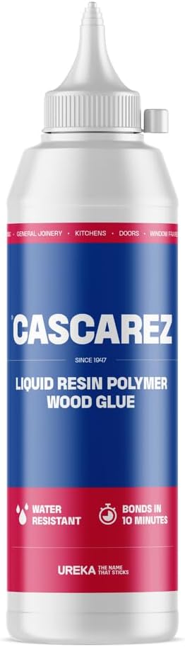 Cascamite Cascarez Wood Adhesive Glue Fast Grab Liquid Resin Polymer, Water Resistant, Strong Bond, Used for General Woodworking Applications - 250ml