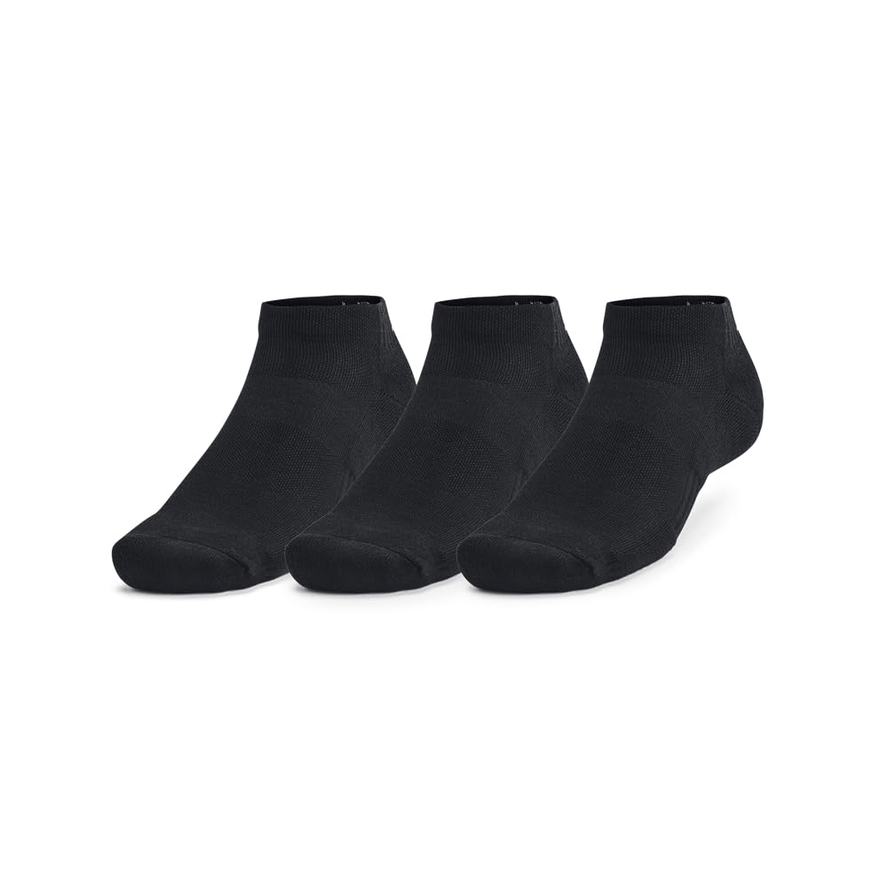 Amazon | [Under Armour] Unisex UA TC 3pk Low Cut Black/Black