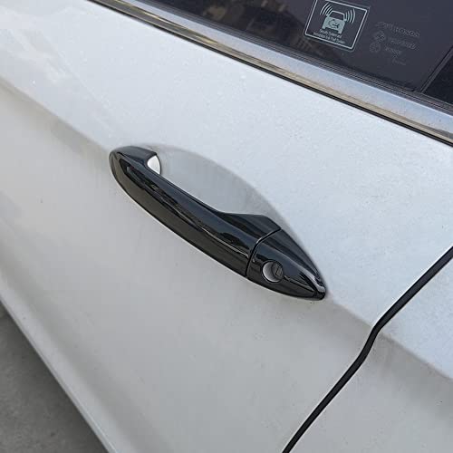 Aokio Glossy Black Exterior Door Handle Cover Trim For Honda Accord Sedan 2013 2014 2015 2016 2017 Without Smart Keyhole #TOP5
