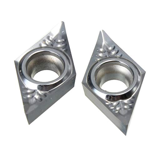 Lâminas de prata de 10 unidades DCGT11T304-AK H01 / DCGT32.51-AK H01 Inserções de carboneto usadas p