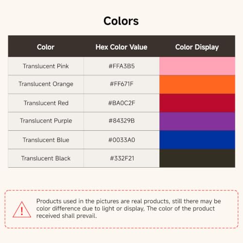 Image of ANYCUBIC PLA 3D Printer Filament 1.75mm, Translucent Purple, 1KG