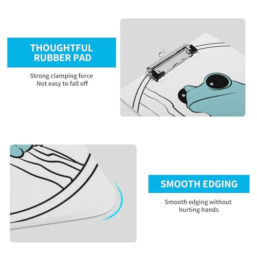 Planchettes a pince A4 porte document compact avec clip profil bas