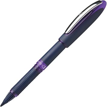 Schneider One Business Rollerball Pen Indelible, 0.6 mm Ultra Smooth Tip Purple