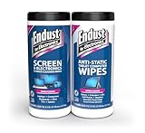 Endust For Electronics Screen Cleaner Wipes, Electronics Surface Cleaning Wipes, For Tablet, E-Reader, Monitor, Laptop, Phone, TV, GPS, Pre-Moistened, Alcohol & Ammonia Free, 140 Count (Pack of 2) (11506+12596)