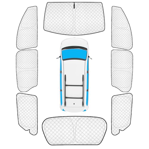 Image of KMF Windshield Sun Shade Replacement for Toyota Sienna Accessories 2013-2018,Side Window Sun Shade Cover Sun Visor Shield Cover,Rear Window Sunshade for Camping /Baby UV Block and Privacy Protect