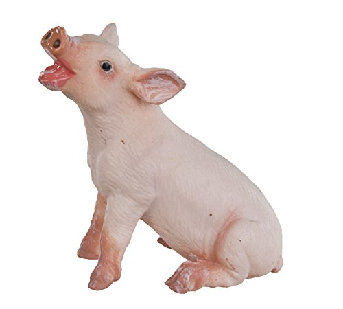 Safari Ltd Safari Farm – Sitting Piglet – Educational Hand Painted Figurine – Quality Construction from Safe and BPA Free Materials – For Ages 3 and Up