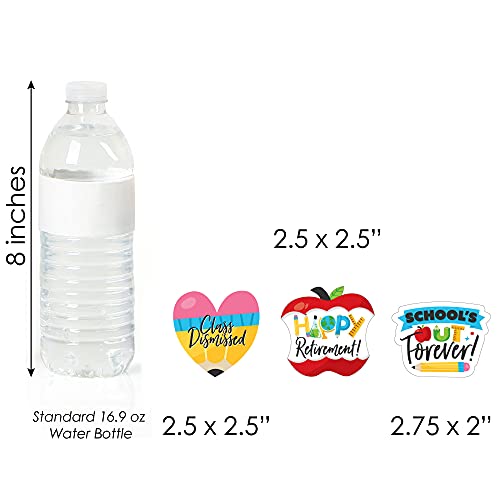 Big Dot Of Happiness Teacher Retirement - Dessert Cupcake Toppers - Happy Retirement Party Clear Treat Picks - Set Of 24 #TOP5