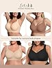 LetsJoli Jelly Bras for Women Supportive Wireless Push Up Bra Full Coverage No Underwire Seamless Plus Size for Older Women（Black,XL #5