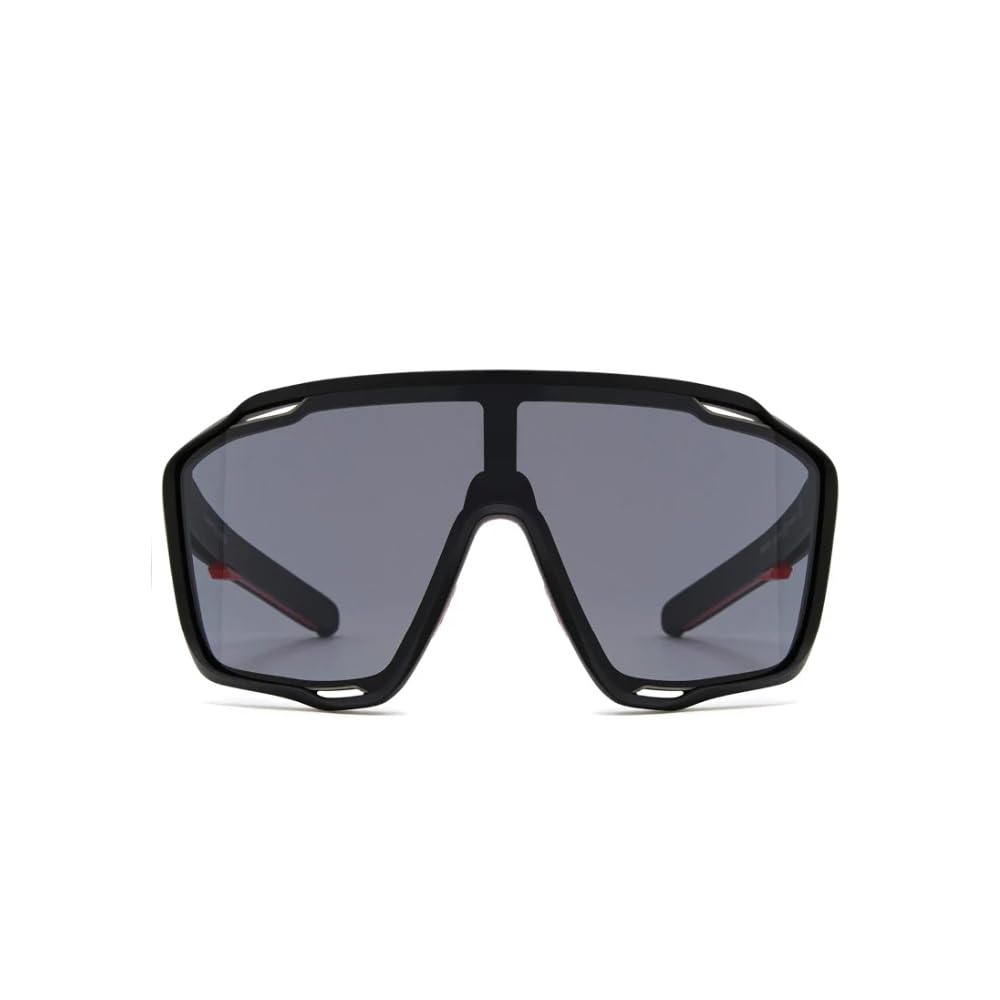 Red Bull Spect Kraft-01 Black Mono (Shield) polarisierte und UV-Schutz, Unisex-Sonnenbrille