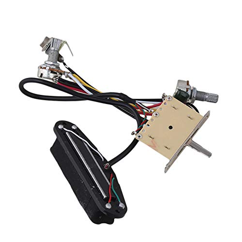 Yibuy Electric Guitar Dual-Coil Pickup Humbuck Circuit Wiring Harness Pot Switch Set #TOP1